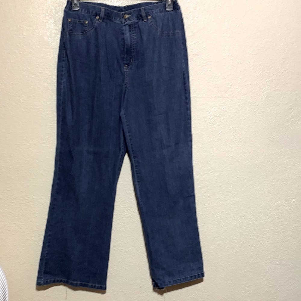Alfred Dunner Jeans Blue Pants Size 12 Tummy Control